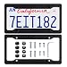 Alpmosn 2PCS Black Carbon Fiber License Plate Frames Car Tag Cover with Fasteners and Screws Car Exterior Accessories 4 Hole Universal License Plate Holders for US Vehicles - Image 2