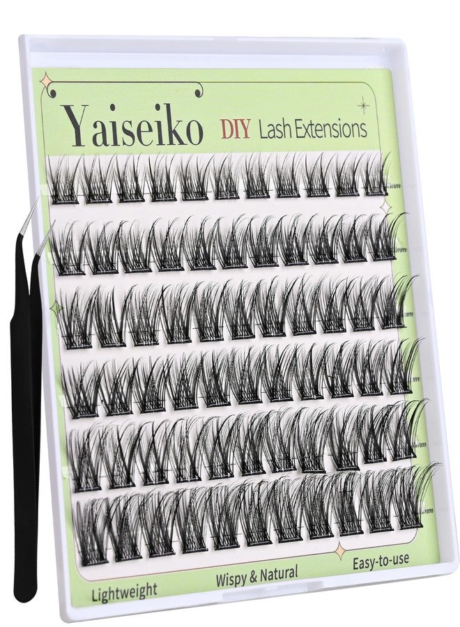 Yaiseiko Self Adhesive Lashes Clusters Kit Wispy Eyelash Extension Self Adhesive Eyelashes Reusable Press on Lashes No Glue Needed lash Clusters Kit 10-18mm C Curl Individual Lashes(B03 Kit,66Pcs) - Image 1