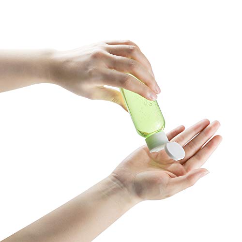 TANCANO Plastic Travel Bottles, Clear 3.4oz/100ml Empty Lotion Bottle Small Squeeze Bottle Containers with Flip Cap for Shampoo Conditioner Toiletries - Image 2