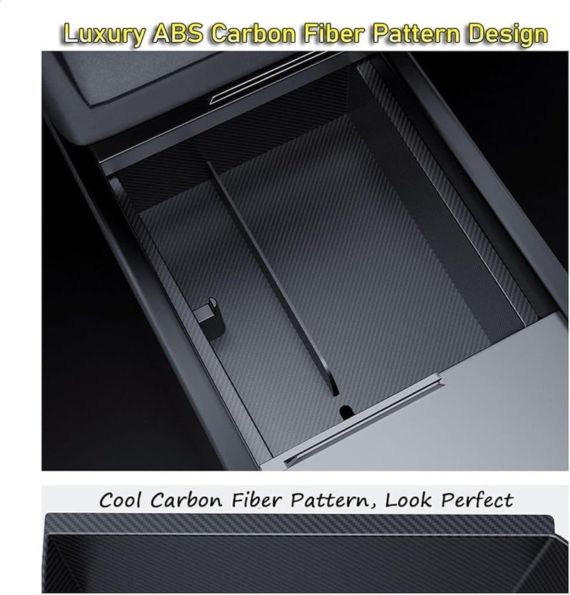Tesla Model Y Juniper 2025 Model 3 Highland Center Console Organizer Cup Coaster Storage Box - Image 3