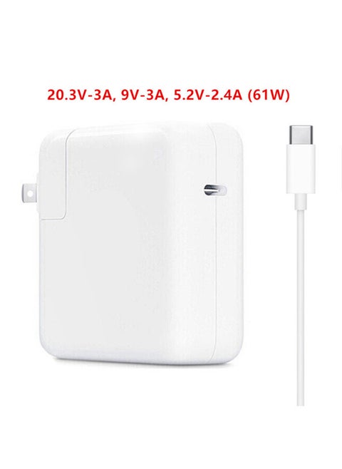 Cross Border Hot Sale 61W87W96W For Apple Laptop Power Adapter Macbook Computer Charger-Color:61w Type-c With 2m Cable-Specifications:British Regulations