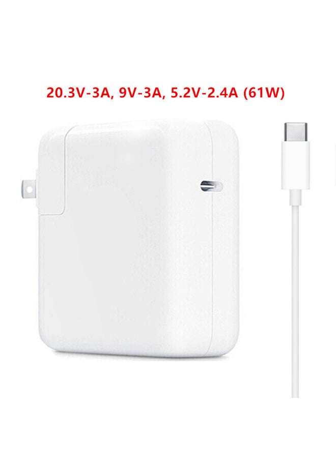 Generic - Cross Border Hot Sale 61W87W96W For Apple Laptop Power Adapter Macbook Computer Charger-Color:61w Type-c With 2m Cable-Specifications:British Regulations - Image 1