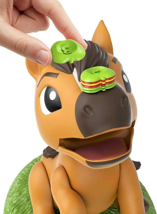 Mattel Games Spirit STACKIN’ Apples Kids Game, Treat-Stacking Challenge with Hungry Horse for 2 3 or 4 Players 5 Years Old & Up - Image 3