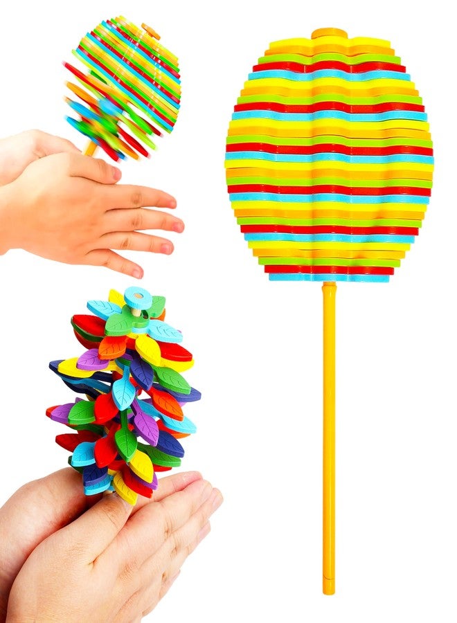 VGRASSP Spinning Candy Flower Toy for Kids - Lollipop Shaped Hand Spinner - Twisting and Rotating Colorful Flower - Stress Buster Gift for Boys and Girls - Color As Per Stock - Image 1