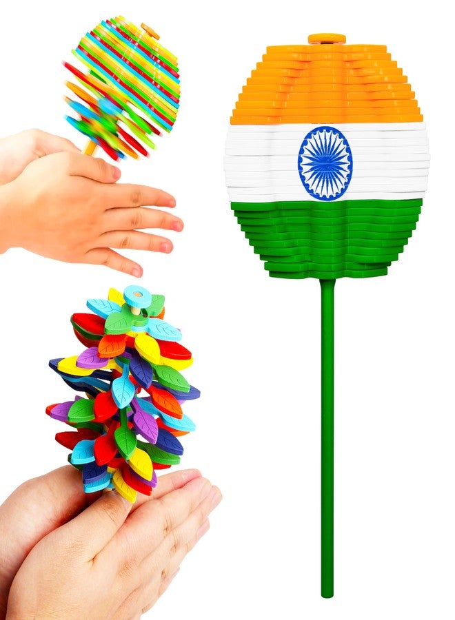 VGRASSP Spinning Candy Flower Toy for Kids - Lollipop Shaped Hand Spinner - Twisting and Rotating Colorful Flower - Stress Buster Gift for Boys and Girls - Color As Per Stock - Image 5