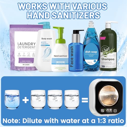 Wekity Automatic Soap Dispenser, 320ML Touchless Smart Hand Soap Dispenser, 5 Adjustable Soap Levels, Rechargeable Wall Mounted Electric Foam Soap Dispenser for Bathroom Kitchen Office (White) - Image 3