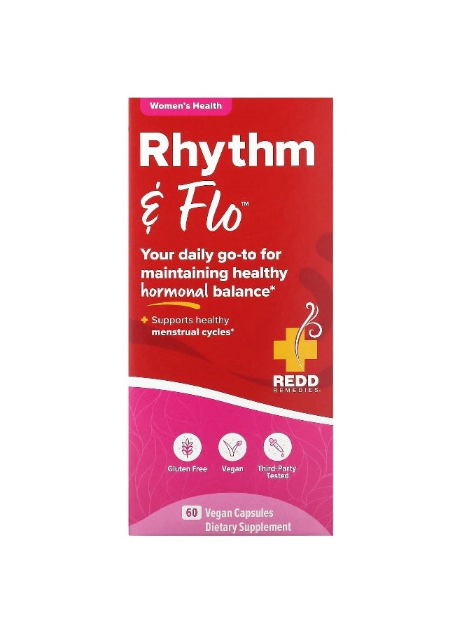 REDD REMEDIES Redd Remedies, Rhythm & Flo, 60 Vegan Capsules  - Image 1