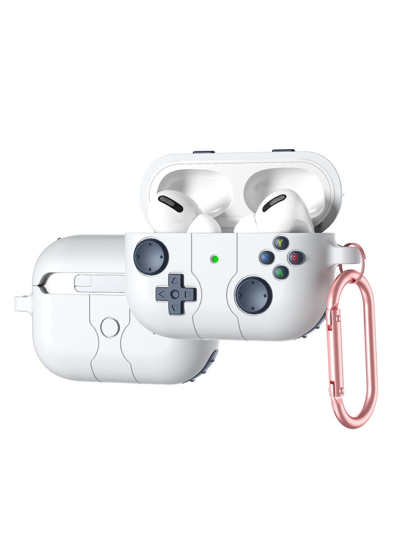 AirPod Pro 2 Case Cover, Cool Game Player Design Case for Airpods Pro 2nd Generation/1st Generation (2023/2022/2019), Funny Soft Silicone Protective Cover Skin with Keychain for Men Women 
