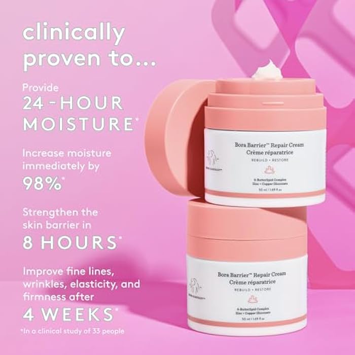 Drunk Elephant Bora Barrier Repair Cream - 50 ml/1.69 fl oz - Ultra-Rich Moisturizer - Clean Clinical Skincare - Cruelty-Free - Dermatologist-Tested - Free of Essential Oils, Silicones, and Fragrance - Image 4