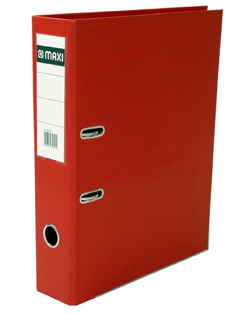 Maxi Box File PP Lever Arch Red F/S Broad A4 - Image 1