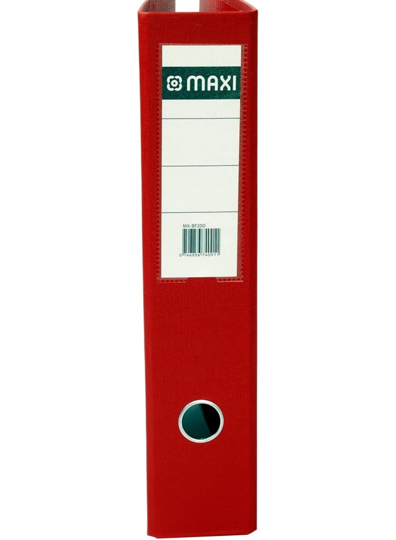 Maxi Box File PP Lever Arch Red F/S Broad A4 - Image 2