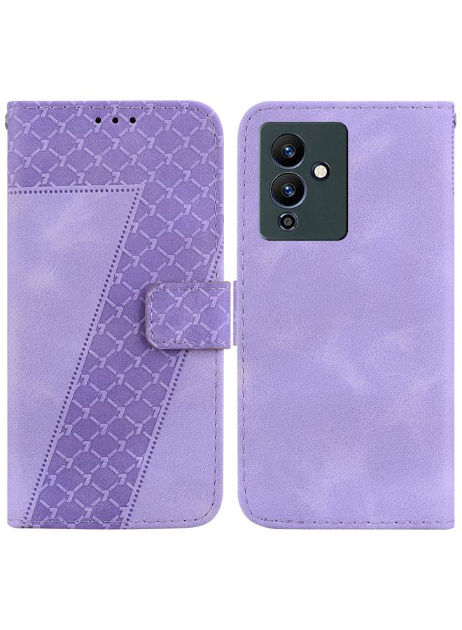 زبون جراب لهاتف Infinix Note 12 Pro 5G/Note 12 5G جراب هاتف جلدي منقوش على شكل سبعة - Image 1