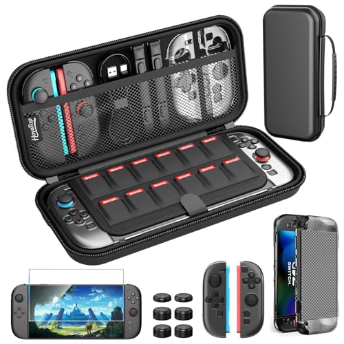 HEYSTOP Switch 2 Case for Nintendo Switch 2 Protective Carrying Case Set with PC Switch 2 Cover and TPU Grip Cover for Switch 2 Joycon Large Capacity Storage Design for Nintendo Switch 2 Accessories - Image 1