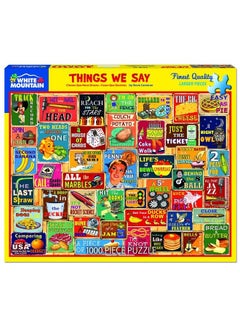 WHITE MOUNTAIN Puzzles Things We Say 1000 Piece Jigsaw Puzzle  - Image 3