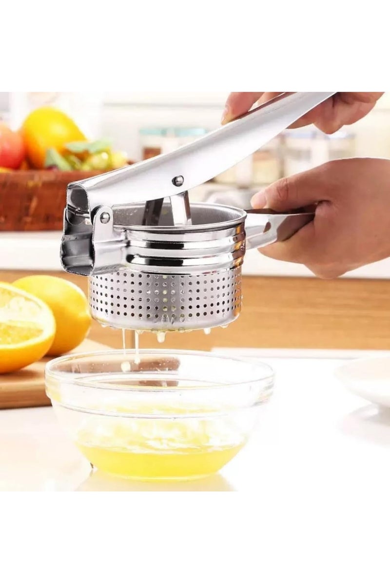 Bukela Lemon Squeezer Stainless Steel Citrus Manual Press Juicer Value for Money Comfortable Ergonomic Grip for Efficient Juice Extraction of Pomegranates, Citrus, and Other Fruits - Image 3