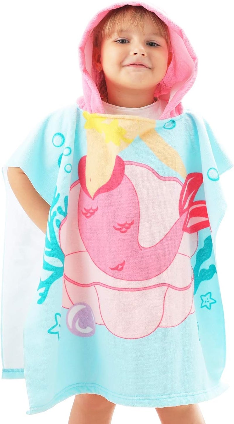 NovForth Kids Beach Towel for Boys Girls, Hooded Bath Towel Wrap, Toddler Pool Towel with Hood, Alligator - Image 3
