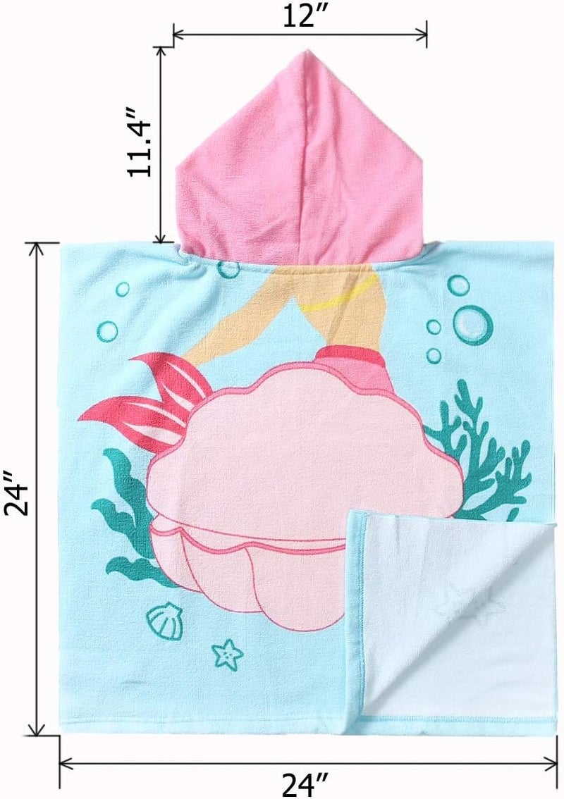NovForth Kids Beach Towel for Boys Girls, Hooded Bath Towel Wrap, Toddler Pool Towel with Hood, Alligator - Image 2