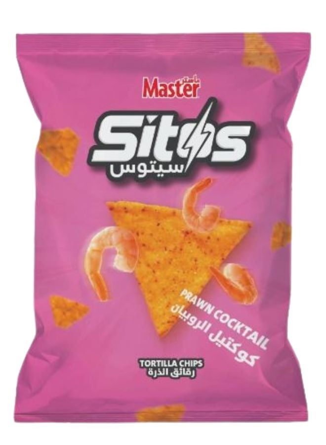 Master Sitos Prawn Cocktail Tortilla Chips 150g - Image 1