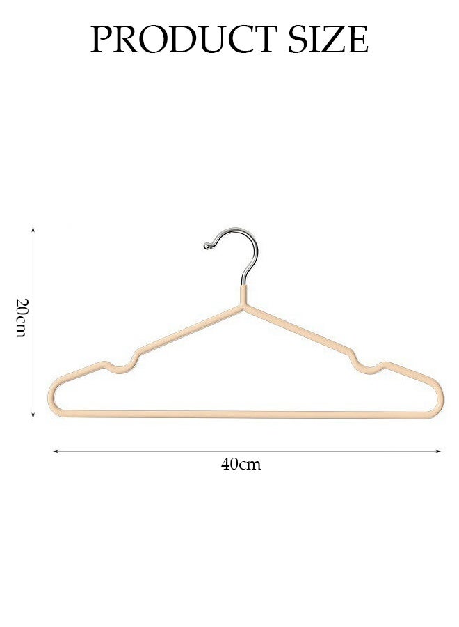 DUNISO 30 قطعة شماعات ملابس من الفولاذ المقاوم للصدأ مع طلاء مطاطي غير قابل للانزلاق شماعات معدنية مع نتوءات منظم تخزين موفر للمساحة متعددة الوظائف متينة قوية لتحمل الملابس للقمصان والسراويل والفساتين - Image 4