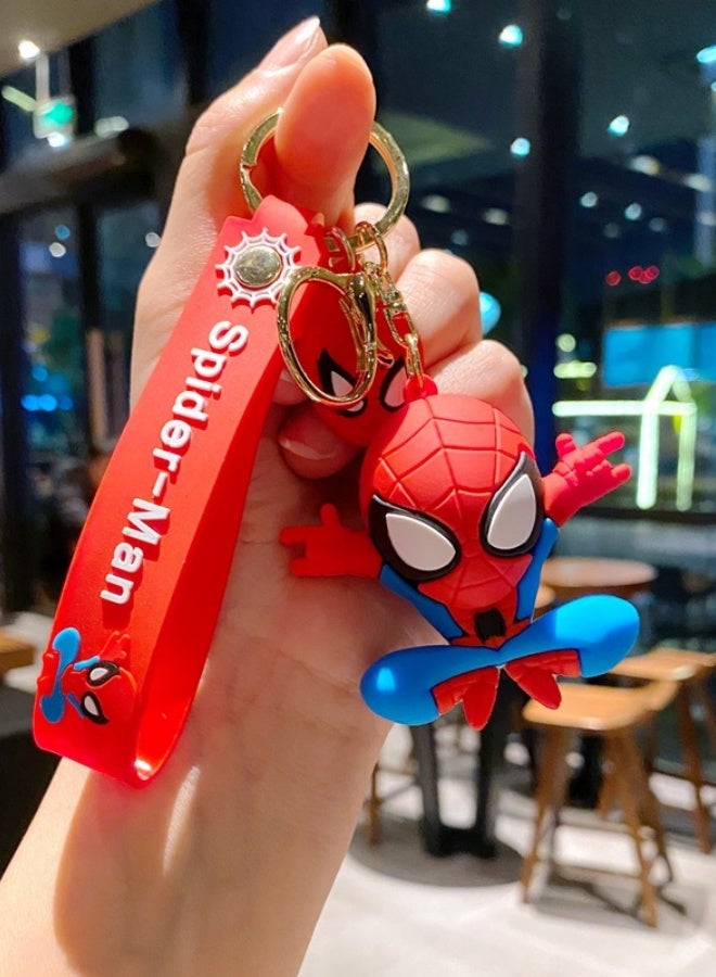 B295 Blue Jump Cartoon Keychain Accessory1 Piece