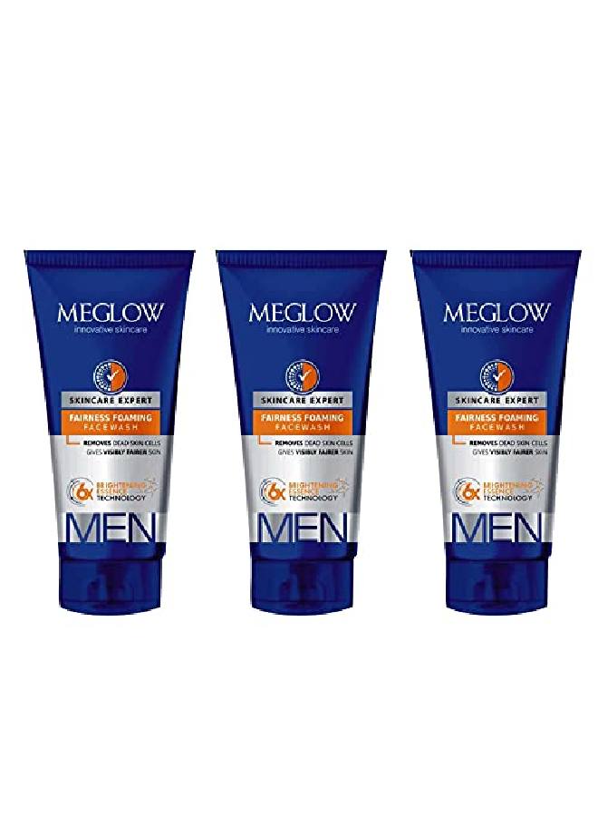 MEGLOW Men Instant Glow Face Wash with SPF15 Combo Pack of 3 (70g) with Brightening Essence Technology |Removes Dead Skin Cells and Make Skin Brighter |Paraben Free |Remove Excess Oil and Makes Skin Smooth - Image 3