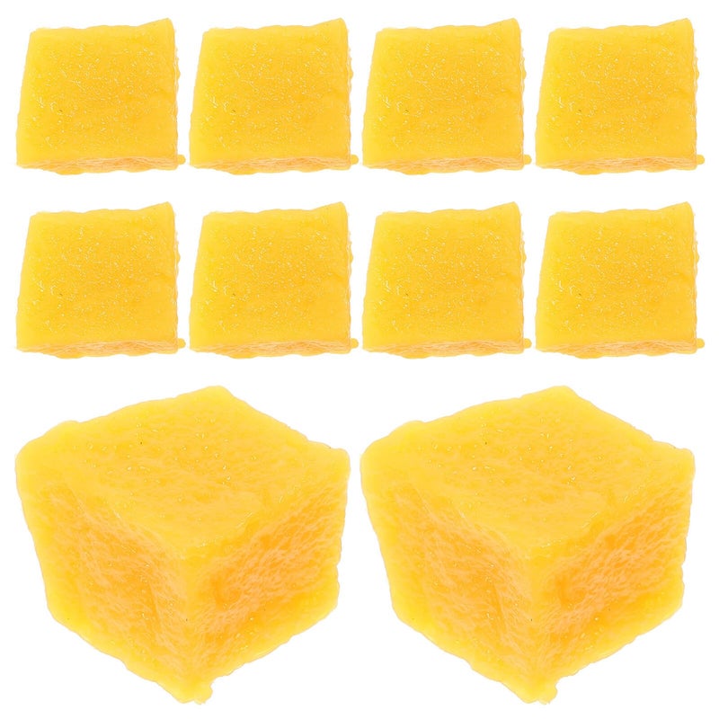 Lifelike PVC Artificial Mango Slice Decor 10Pcs Kitchen Party Photography Props - Image 2