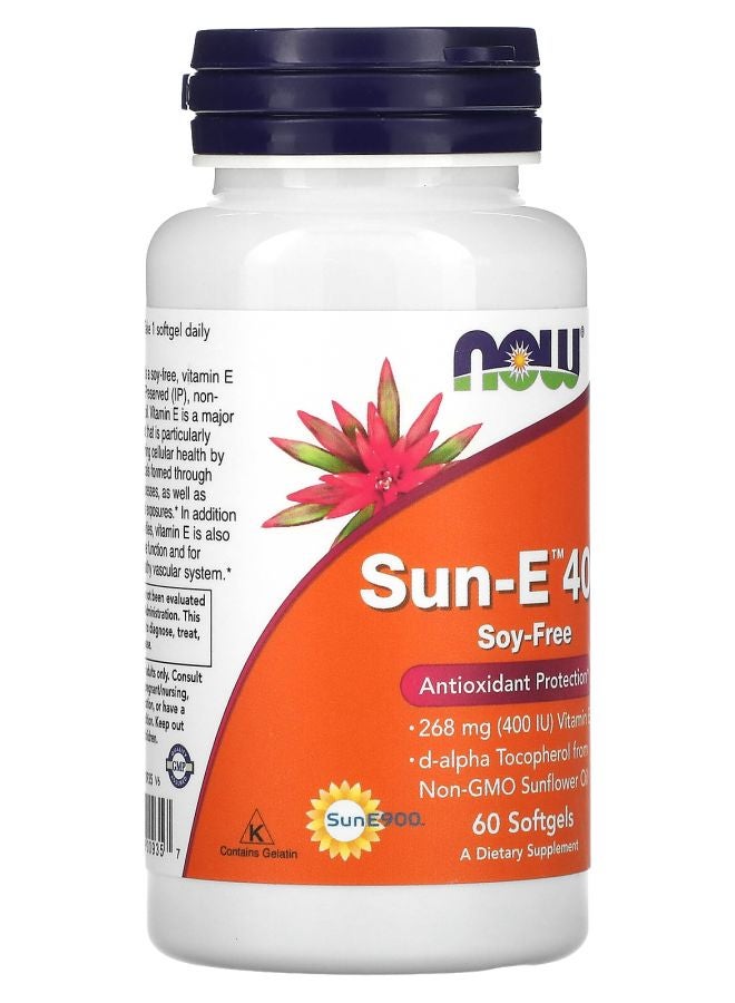 now Sun-E 400 268 mg (400 IU) 60 Softgels - Image 2