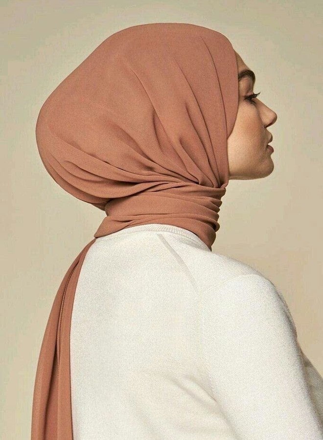 Matkooz ربطات شعر فاخرة للحجاب من ماتكوز، ربطات شعر كثيفة للفتيات والسيدات، عبوة من قطعة واحدة، لون أزرق داكن - Image 4