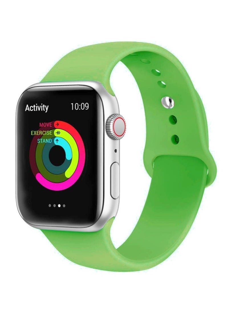 ELTRAZONE "Premium Soft Silicone Fitness Replacement Wristband Strap Compatible with Apple Watch Series 6/5/4/3/2/1/SE 42-44mm - Durable, Comfortable, and Stylish Band for Your Active Lifestyle" - Image 1