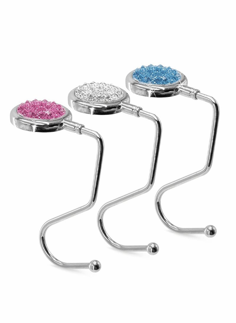 3Pack Handbag Purse Hanger Hooks for Table Portable - Image 1