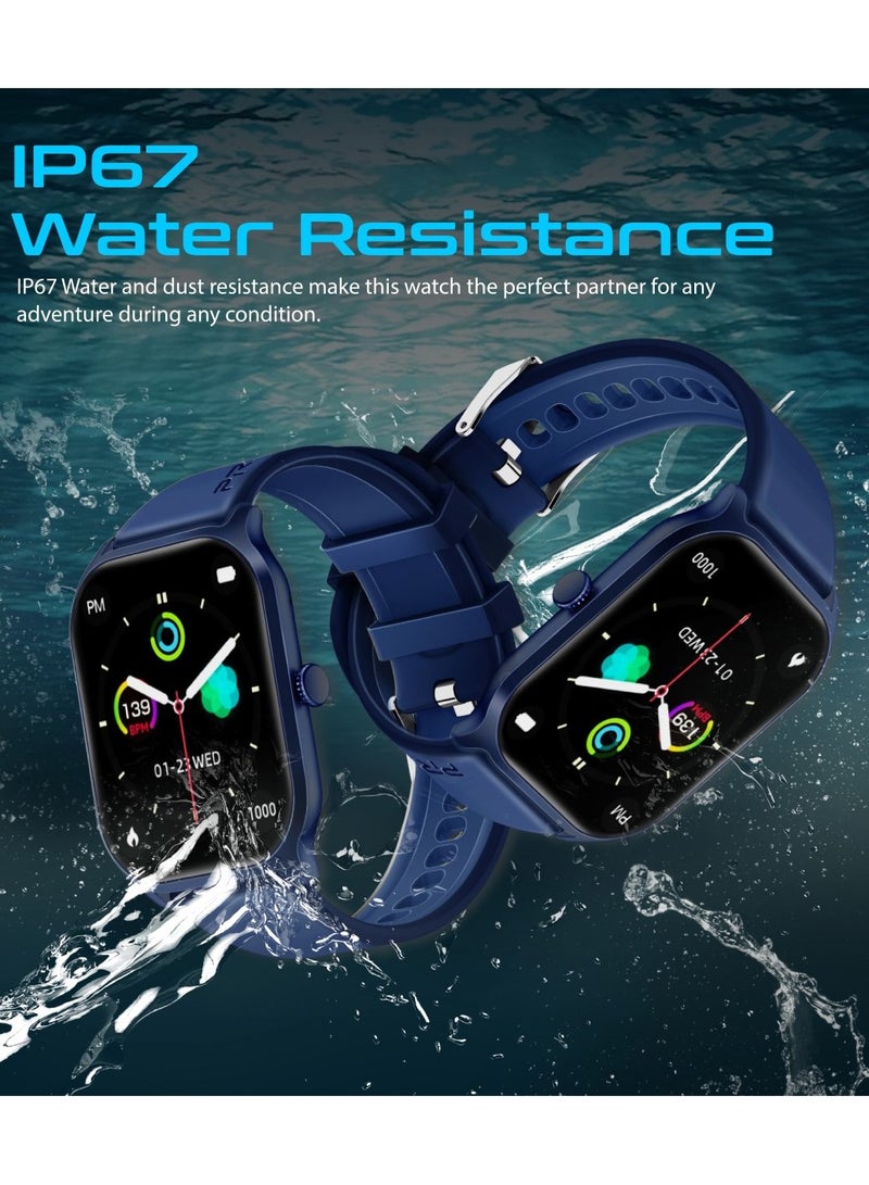PROMATE Smart Watch, Premium Bluetooth 5.2 Fitness Tracker With 2-Inch TFT Display, 15-Day Battery Life, 123+ Sports Modes, 200 Watch Faces And IP67 Water Resistance For iPhone 14, Galaxy S23, XWatch-B2 Blue - Image 5