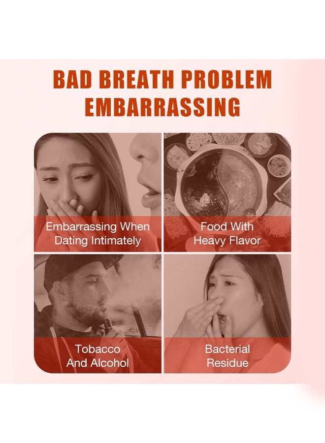 BOAE Multi effeet Fresh Oral Spray，Bad Breath Treatment for Adults, Effective Mouth Spray, Breath Freshener Spray, Oral Care Spray, Mouth Healthy Care 20ml (Peach) - Image 3