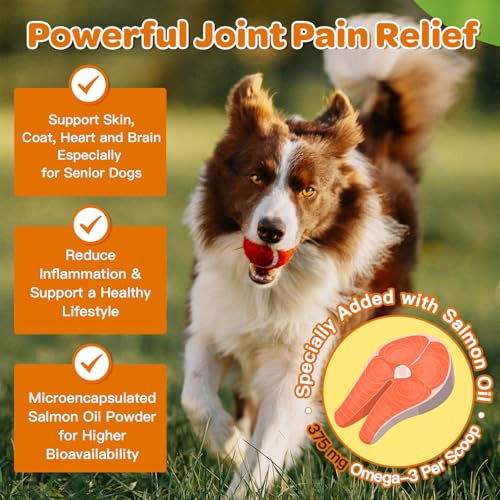 NATURE TARGET Glucosamine for Dogs, Joint Supplement for Dogs, Chondroitin, MSM, Turmeric, Omega 3, Support Hip & Joint Mobility - Dog Joint Pain Relief for Small & Large Breed, 9.52 Oz - Image 4