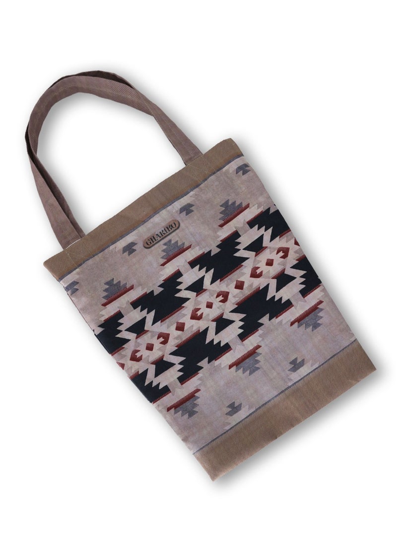 Gharibo Bags casual printed satin triangle tote  bag t230021b - Image 2