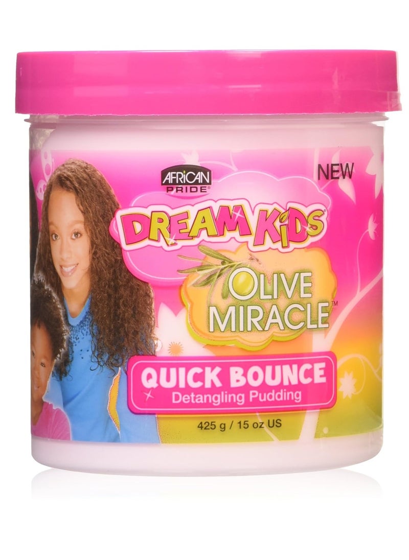 African Pride AFRICAN PRIDE Dream Kids Olive Miracle Quick Bounce Detangling Pudding, 15 Oz  - Image 1