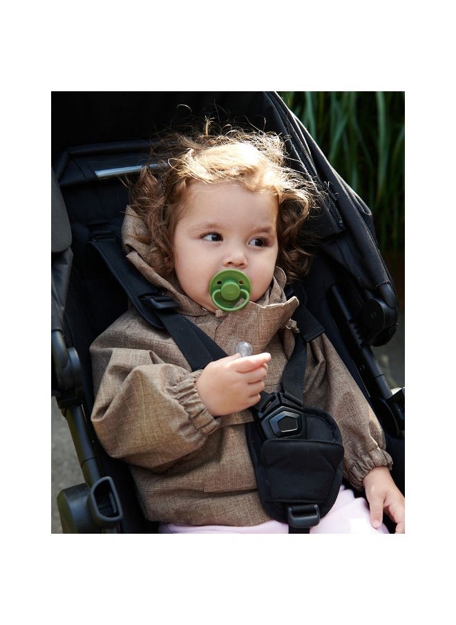 Mininor Baby Round Silicone Pacifier, 0 Months+, Moss Green  - Image 1