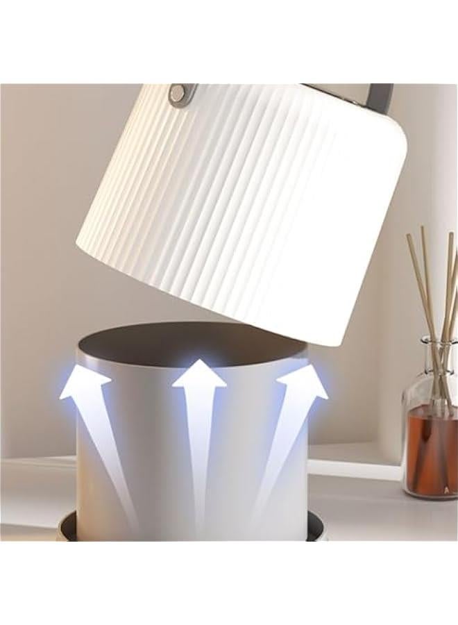 سلة مهملات صغيرة سعة 4 لترات، قابلة للإزالة، مزودة بغطاء ضغط، مناسبة للحمامات والمكاتب المنزلية - Image 4