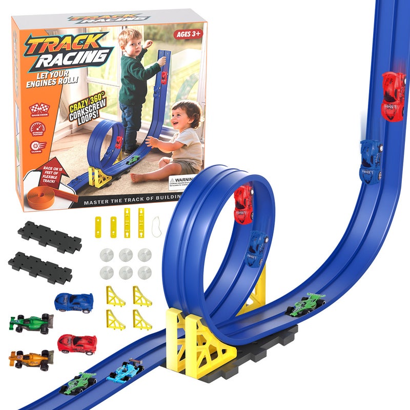 Cool DIY Soft Track Alloy Racing Car Toy for Boys - Image 1