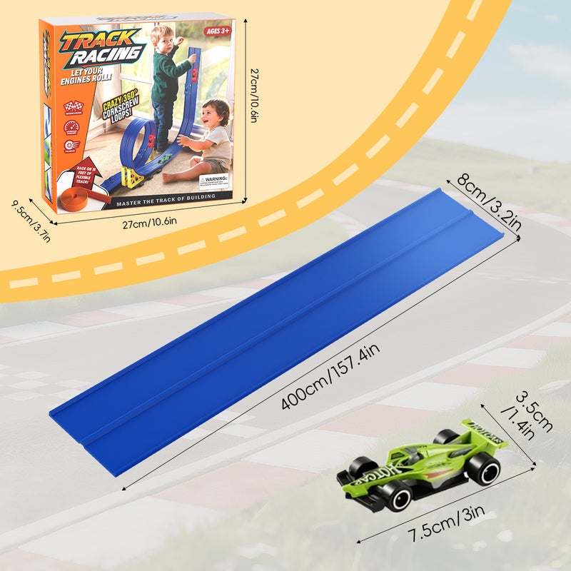 Cool DIY Soft Track Alloy Racing Car Toy for Boys - Image 4