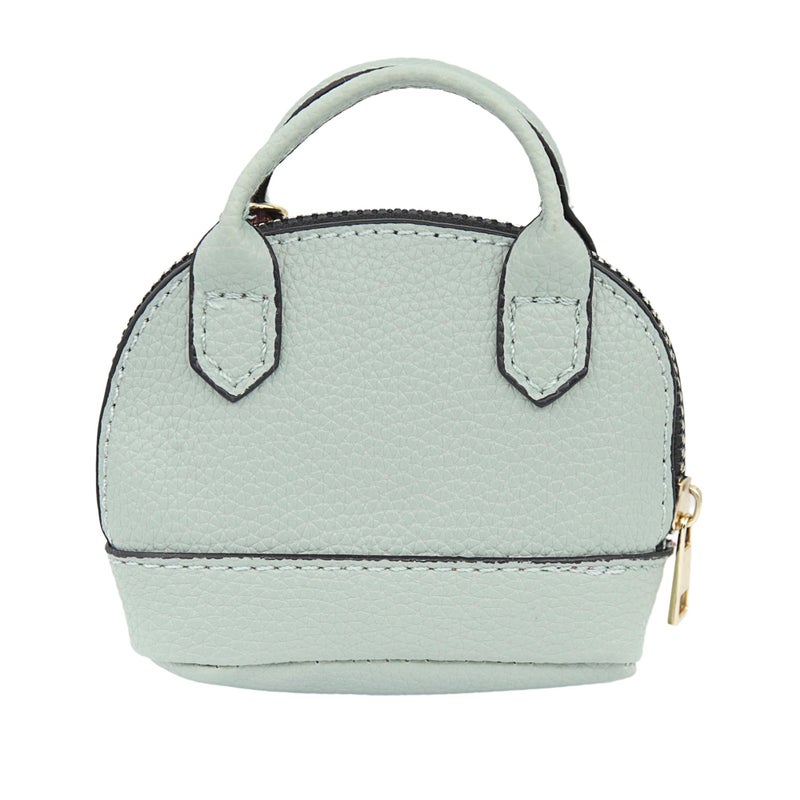 Zitokin Mini Tote Purse Keychain, Cute Tote Bag Coin Purse Keychain, Mini Backpack Keychain Wallet PU Leather (Green) - Image 3