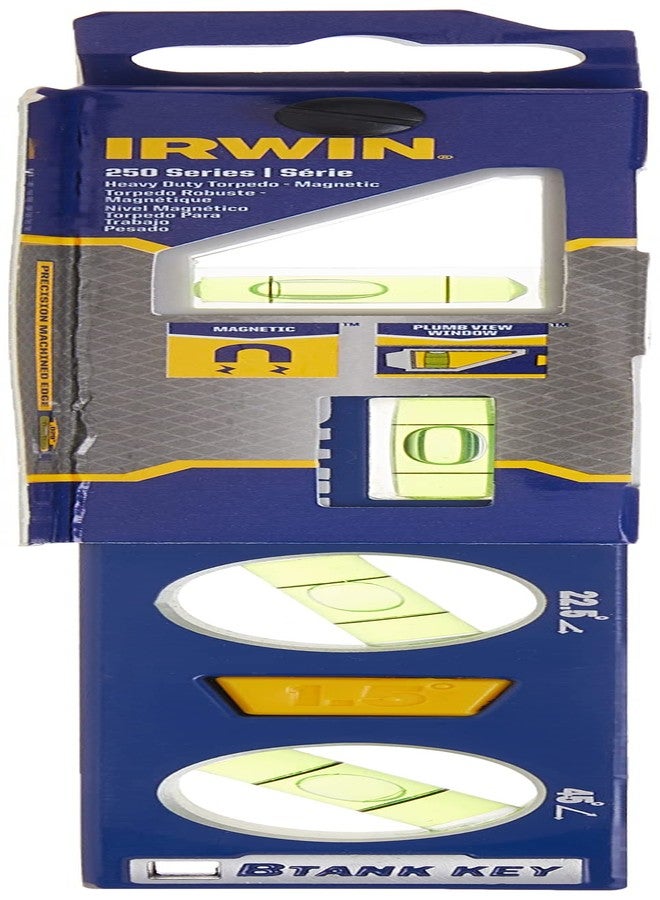 Irwin 1794153 250 Magnetic Torpedo Level, 9-Inch, Blue - Image 4