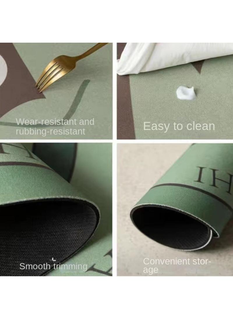 Y&D European Style Classical Style Kitchen Long Absorbent Floor Mat Non-Slip Floor Mat Easy-Dry Drop-Resistant Diatom Mud Floor Mat-40*60cm  - Image 2