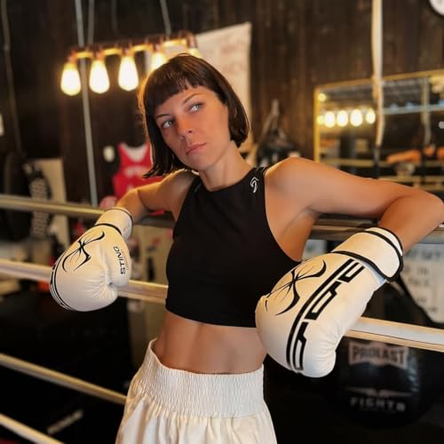 STING Boxing - Armaplus Boxing Gloves | for Competition & Training (10OZ, White) - Image 2