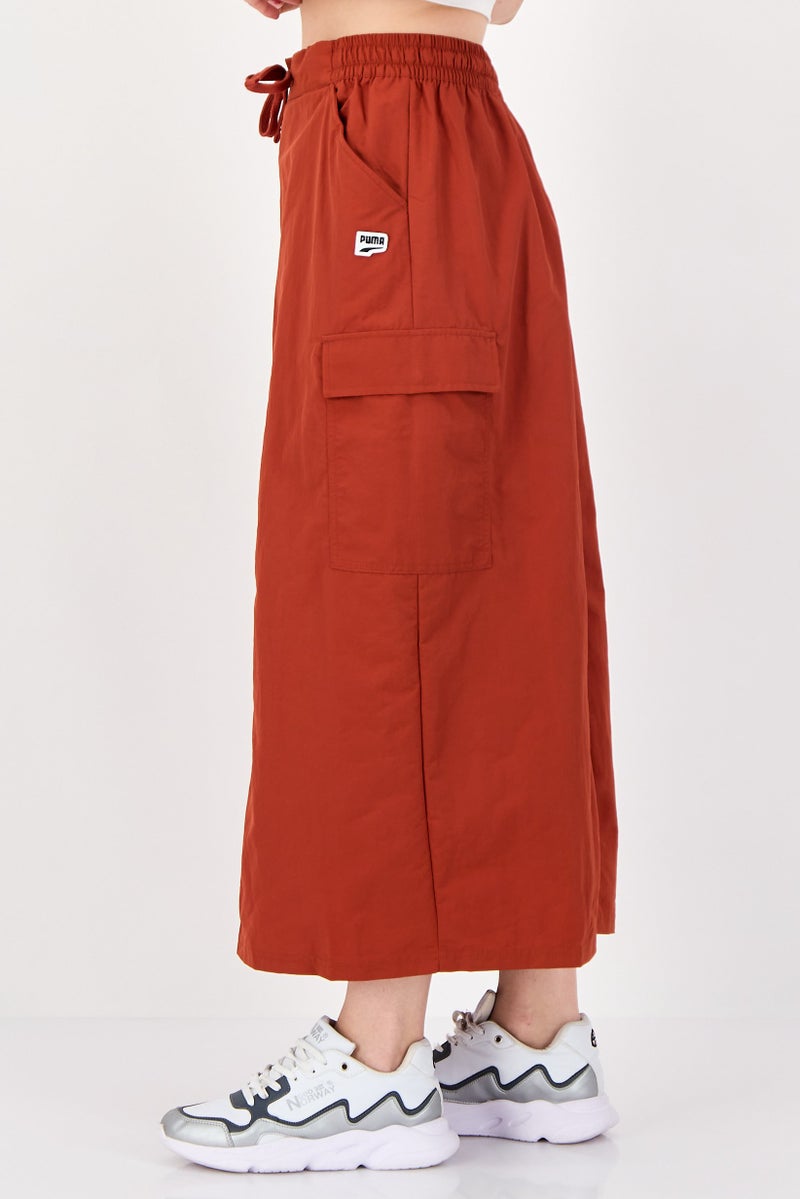 PUMA Women Sportswear Fit Embroidered Logo Outdoor Midi Skirt, Rust - Image 2