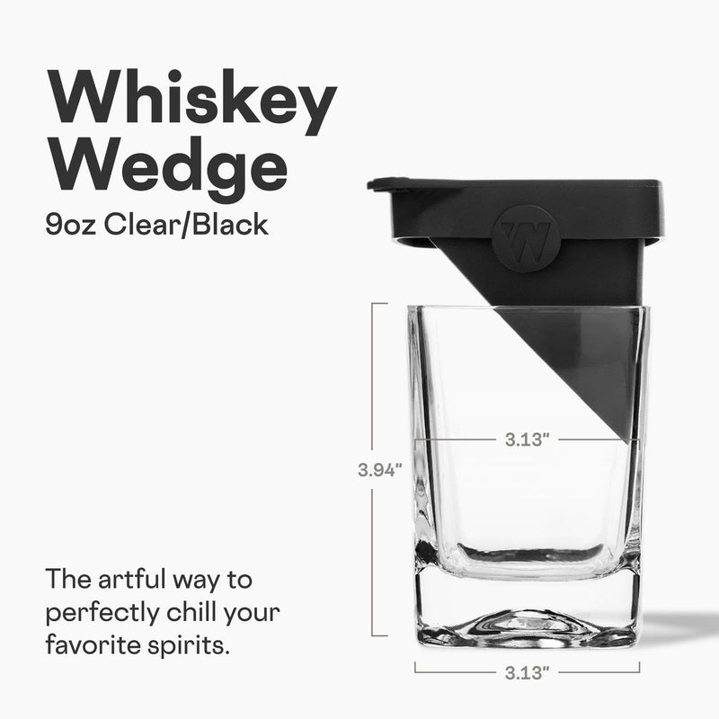 Corkcicle Whiskey Wedge - Premium Old Fashioned Glass with Silicone Ice Mold - For Bourbon, Scotch, & Spirits - Great Gift for Dad - Perfect for the Holidays - 9 oz - Image 2