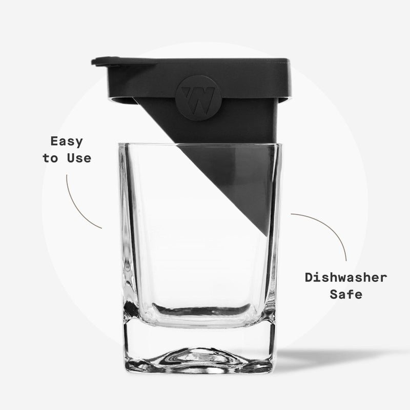 Corkcicle Whiskey Wedge - Premium Old Fashioned Glass with Silicone Ice Mold - For Bourbon, Scotch, & Spirits - Great Gift for Dad - Perfect for the Holidays - 9 oz - Image 5