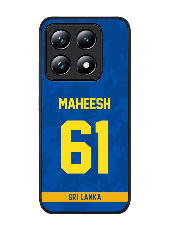 Stylizedd For Xiaomi 14T pro Case,Slim fit Camera Protection, Shockproof Thin Phone cover - Sri lanka Maheesh Theekshana, Jersey No 61 - Image 1