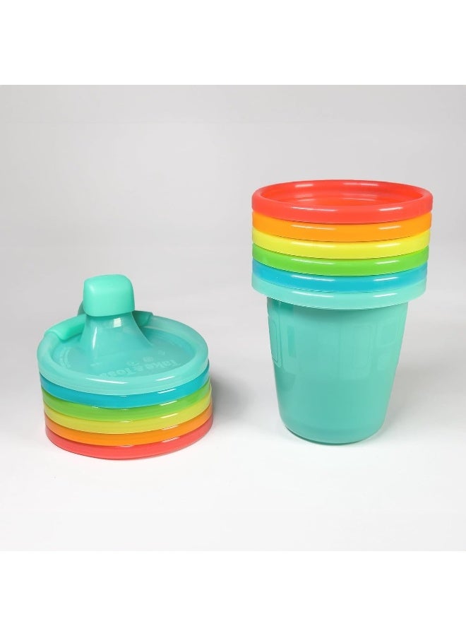 The First Years Take & Toss 7Oz Spill-Proof Sippy Cups for Toddlers & Kids (Pack of 6) - Image 2