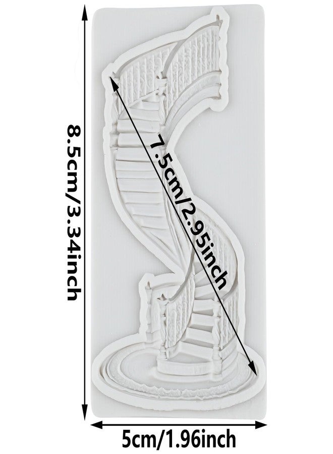 MYPRACS Staircase Silicone Mold Spiral Staircase Fondant Chocolate Molds For Cake Decoration Cupcake Topper Sugar Craft Candy Polymer Clay Gum Paste - Image 2