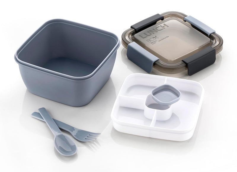 Puno Puno Unbreakable Plastic Lunch Box for SchoolOffice Traveling 1 Piece - Image 5